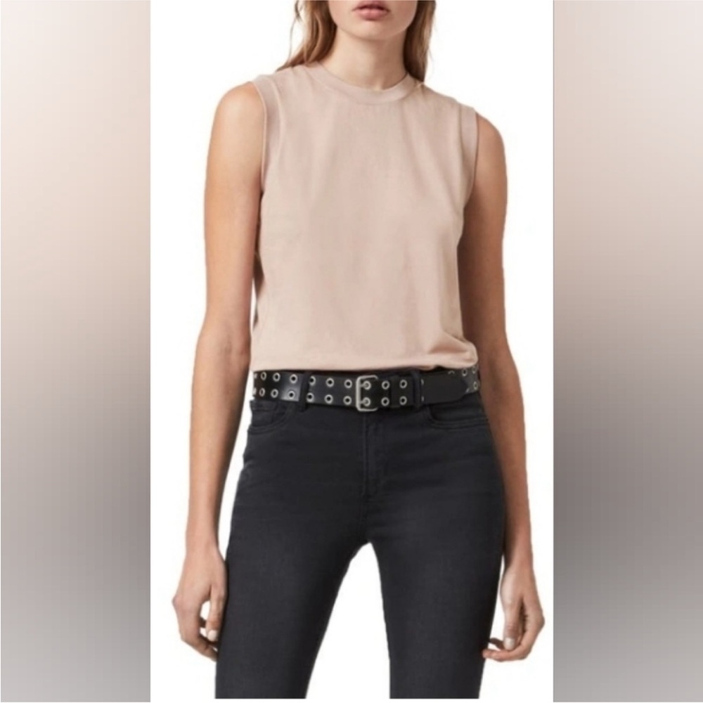 All Saints Imogen Blush Pink Tank, size S